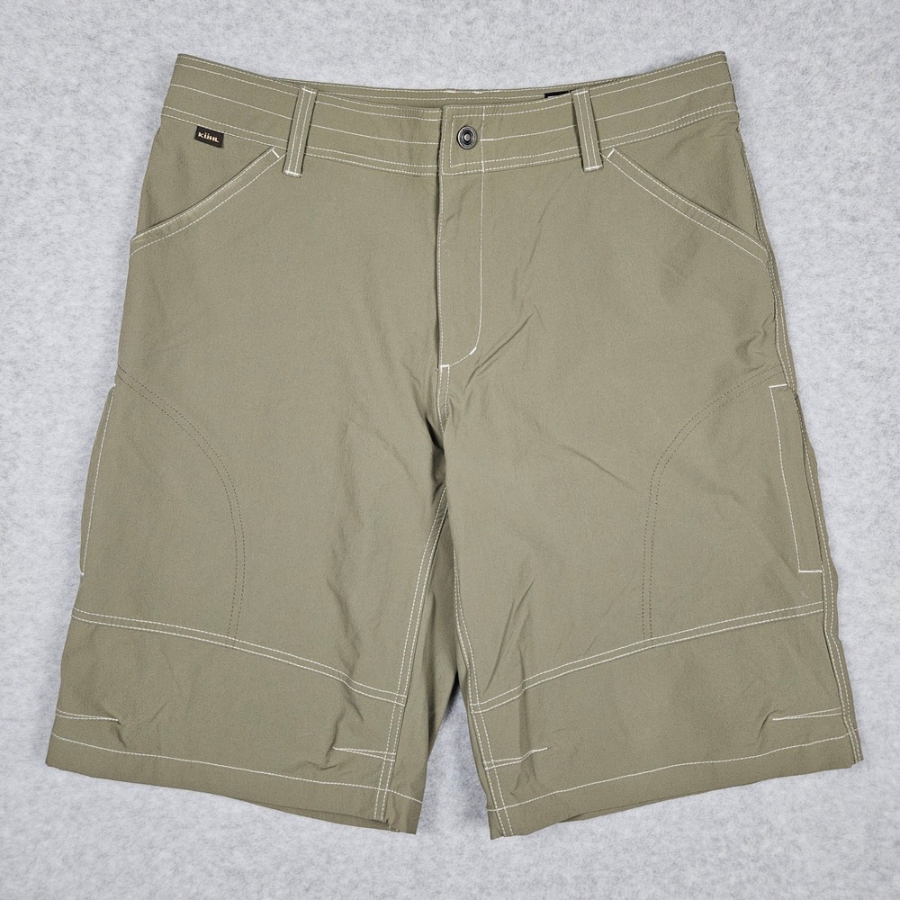 Kuhl Renegade Men's 38 Tan Cargo Shorts Hiking Outdoor‎ Gorpcore Utility Stretch